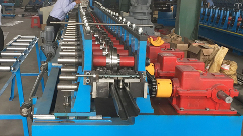 Automatic Door Frame Roll Forming  Machine With Punching
